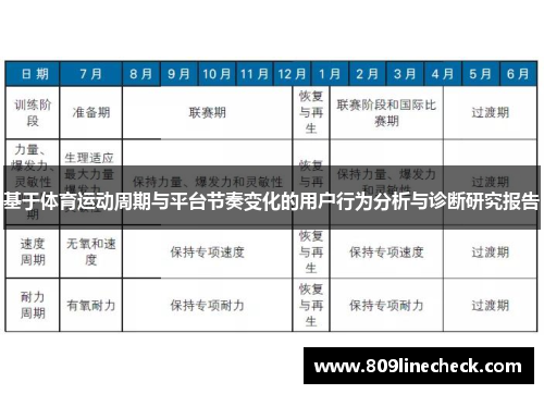 基于体育运动周期与平台节奏变化的用户行为分析与诊断研究报告